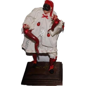 Statua Artigianale ACAMPORA PULC01CORNO Con Busto Pulcinella Napoli - Picture 1 of 2