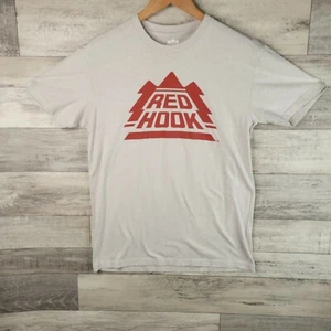 Red Hook Shirt Mens Medium Gray Short Sleeve Crew Neck Red Hook Brewery - Picture 1 of 7