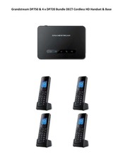 Grandstream DP750 & 4 x DP720 Bundle DECT Cordless Handset & Base-FREE SHIPPING