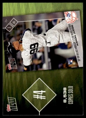 2018 Topps Now Top 10 Aaron Judge New York Yankees #TN-4 - Image 1 of 2