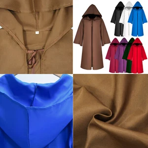 Kids Unisex Robe Festival Cape Fancy Dress Hooded Cloak Dressup Outerwear Retro - Picture 1 of 72