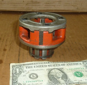 Vintage Ridgid 1" Rohr Einfädler Schneideisen, USA, OO-R, altes Klempnerwerkzeug, sauber, scharfe Zähne - Bild 1 von 2