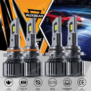 For GMC Sierra 1500 2500 HD 3500 1999-2006 AUXBEAM 6000K LED Headlights Hi-Lo 4x - Picture 1 of 15