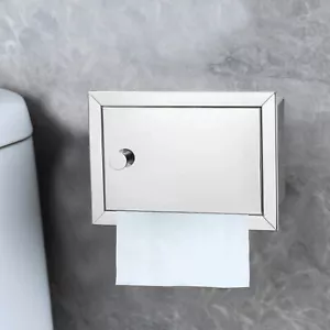 Edelstahl Toilettenpapierhalter Wandmontage versenkt verdeckt wasserdicht - Bild 1 von 9