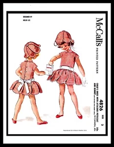 McCall's 4826 Helen Lee VESTIDO PÉTALOS DE FLORES VESTIDO Y SOMBRERO A JUEGO Patrón NIÑA pik - Imagen 1 de 12