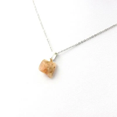 Oregon Sunstone Raw Necklace. 7.02 Ct. Oregon, U - Image 1 of 2