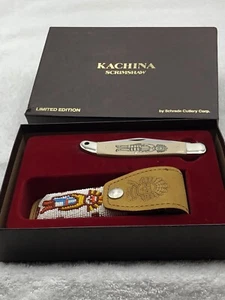 Schrade Cutlery Corp Vintage Limited Edition Kachina Scrimshaw 1  Lock Blade - Picture 1 of 23