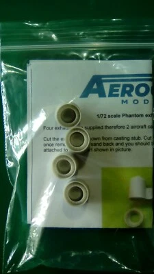 F-4 Phantom 1/72 exhaust resin detail set Aerocraft Models - Immagine 1 di 2
