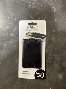 Nite Ize CashBack Phone Wallet Black Slim Design Smartphone Cash/Card Pocket - Picture 1 of 2