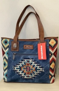 MW1210-8360 Montana West Aztec Jean Collection Purse Bag Tote NWT - Picture 1 of 8