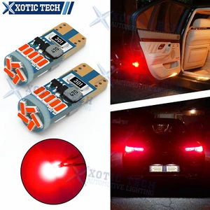 Bombillas traseras interiores LED rojas puras súper brillantes 2825 168 192 194 175 2821 T10 - Imagen 1 de 12