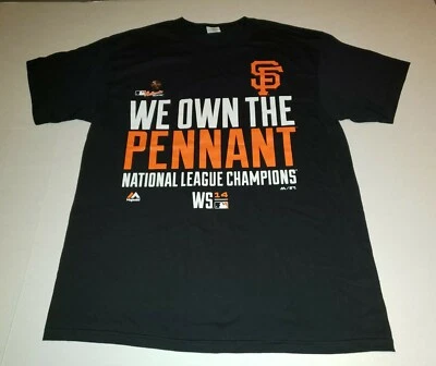 San Francisco Giants We Own The Pennant Large T-Shirt World Series Champ 2014 - Image 1 of 4