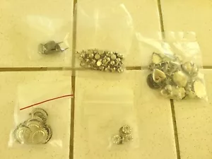 Lot-Silver Metal Jewelry Making Supplies - Clasps, Fastioners. Western Style - Picture 1 of 4