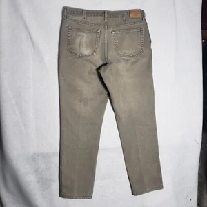 Lands End Square Rigger Jeans Herren 34 Regular USA Beige Denim Tapered 34X30 Vintage - Bild 1 von 12