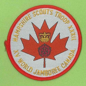 1983 World Scout Jamboree VEREINIGTES KÖNIGREICH (UK) HAMPSHIRE SCOUTS Kontingent Patch - Bild 1 von 1