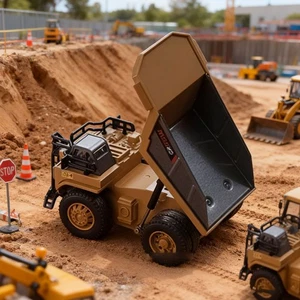 1:64 Mini Remote Control Engineering Vehicle App Control RC DUMP TRUCK Micro RC - Picture 1 of 15