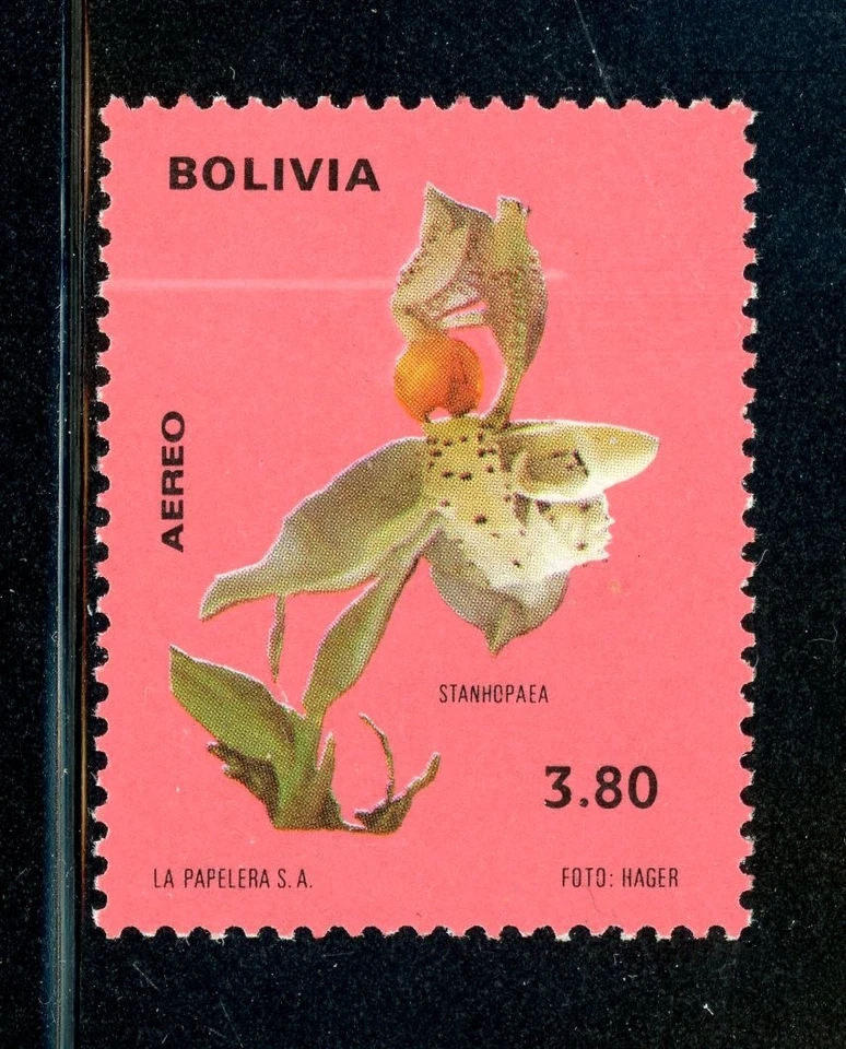 BOLIVIA SC# 339 VAR CEF# 913 VAR LÍNEAS A TRAVÉS DE LA FLOR COMO SE MUESTRA Foto 1 de 1