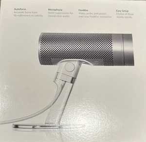 Apple M8817LL/A iSight Mac FireWire Video Camera In Box - Picture 1 of 6