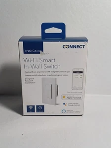 Insignia NS-CH1XIS8 Interruttore intelligente da parete Wi-Fi - Bianco - ALEXA - APPLE - GOOGLE  - Foto 1 di 3