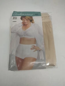 Größe L/7 Unterkleid 3er Pack Damen Nylon Slips Höschen Nude Farbe JCPenney NEU - Bild 1 von 2