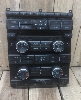 09-12 FORD FLEX DASH RADIO CLIMATE CONTROL SETTINGS PANEL OEM (8A8T-18A802-CF) - Image 1 of 4