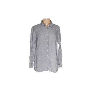 L.L. Bean Women's Blue Linen Button-Up - Picture 1 of 4