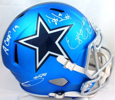 Casco Prescott, Cooper, Elliott, Lamb Firmado Vaqueros F/S Blaze-BAW/Fanáticos Foto 1 de 4
