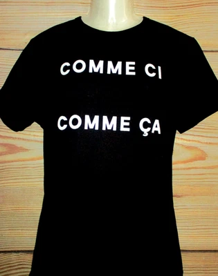 CAMISETA NEGRA HOMBRE FRENCH CONNECTION COMME CI COMME CA TALLA M Foto 1 de 3