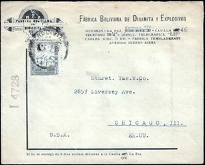 Lebhafter rot-blauer illustrierter Flyer zur Förderung des bolivianischen Dynamits: Seguridad - E - Bild 1 von 2