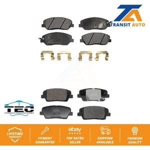 Front Rear Ceramic Brake Pads Kit For 2013-2016 Hyundai Santa Fe XL 3.3L - Picture 1 of 9