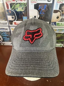 Gorra/Gorra Fox Racing - Gris con Rojo - Flex Fit S/M - Imagen 1 de 5