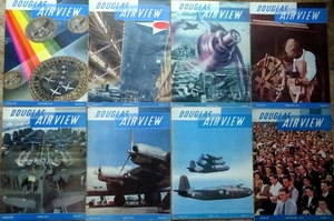 DOUGLAS AIRVIEW Magazine - Eight (8) Vintage issues from 1940-1941 - Imagen 1 de 3