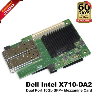 Dell PowerEdge C6420 C6400 X710-DA2 10GbE 2-Port SFP+ OCP 2 Mezzanine Card T44PH - Picture 1 of 8