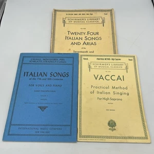 Italian Songs & Arias of the 17th and 18th centuries & Vaccai Soprano Books Sh14 - Picture 1 of 22