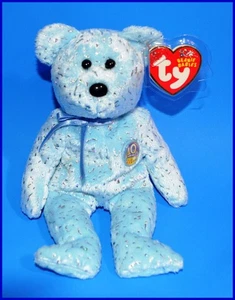 2002 Ty Beanie Babies - Decade - 8 1/2" Plush Stuffed Bear - New With Tags - Bild 1 von 1