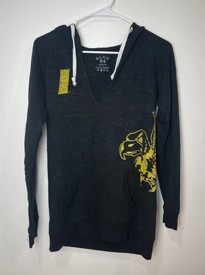 Синий 84 женщин Iowa Hawkeyes V шеи пуловер толстовка с капюшоном размер средний сделано в США  - Изображение 1 из 4