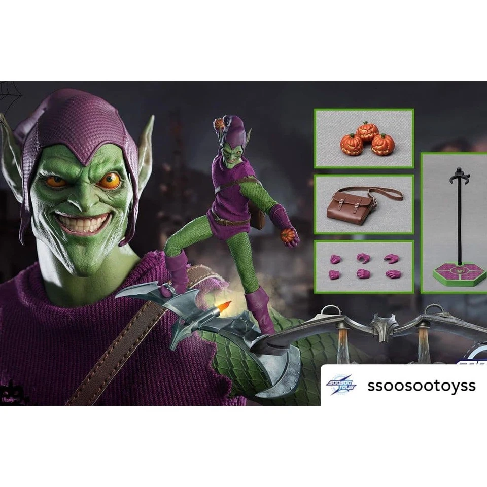 En stock ¡NUEVO! Soosoo - Figura Juguetes Amenaza Verde SST-025 1/6 - Duende Verde Marvel Foto 1 de 4