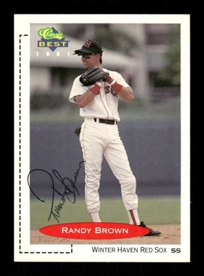 1991 Classic Best Winter Haven Red Sox  131 Randy Brown signed auto autograph  B - Image 1 of 2