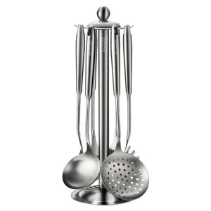 Juego de Utensilios de Cocina, Juego de Utensilios de Cocina de Acero Inoxidable 18/8, 7 Piezas Coo... - Imagen 1 de 7