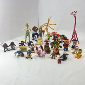 Vintage Little Figures Smurfs CA Raisins Disney Garfield Stone Protector Mixed - Picture 1 of 16