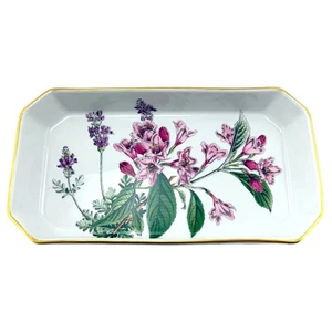 Spode 14" Rectangular Baker Oven to Table Stafford Flowers Weigela & Lavender - Picture 1 of 10