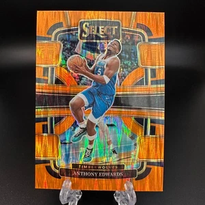 2023-24 Panini Select Orange Flash Prizm Anthony Edwards #37 Timberwolves - Picture 1 of 2