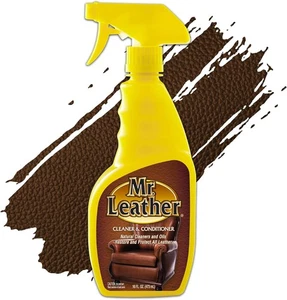 Limpiador y acondicionador (16 oz) - Seguro para todo cuero y vinilo - Hidrata y Shi - Imagen 1 de 7