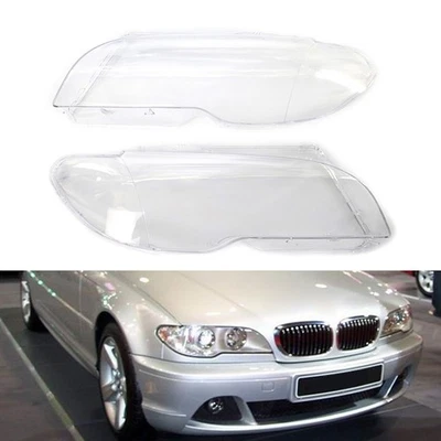 1 Pair Headlight Headlamp Lens Cover for BMW E46 2DR Coupe 325ci 330ci 2003-2006 - Изображение 1 из 4
