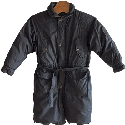 Abrigo de plumón de pato Mighty Mac Norsac de colección para hombre talla mediana negro capucha oculta Foto 1 de 4