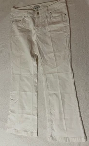 Pantalones de mezclilla elásticos acampanados blancos 14R White House Black Market para mujer - Imagen 1 de 17