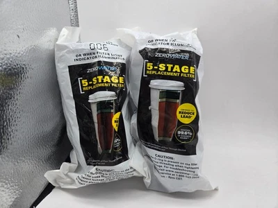 Pair of 2 Zero Water 5 stage replacement filters - Image 1 of 4