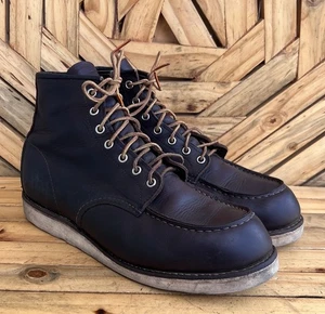 RED WING #8138 Classic Moc Toe Brown Leather Work Boots Size US 11 D - Picture 1 of 15