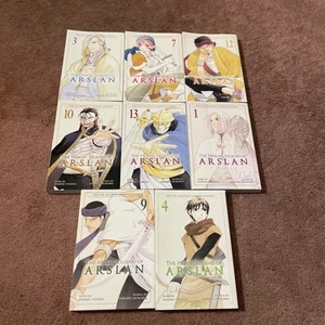 Heroic Legend of Arslan 7 Bände Lot Manga 1,3,4,7,9,10,12,13 Yoshiki Tanaka - Bild 1 von 1