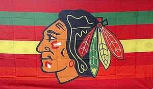 Hockey Chicago Blackhawks Flag 3 X 5 - Picture 1 of 1